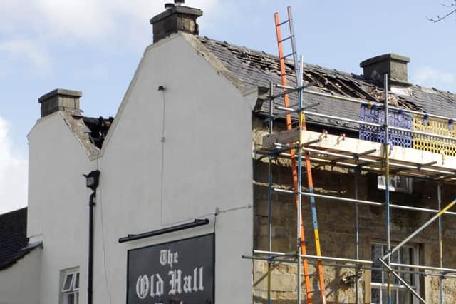 The Old Hall Hotel after the fire. Picture by Jason Chadwick.