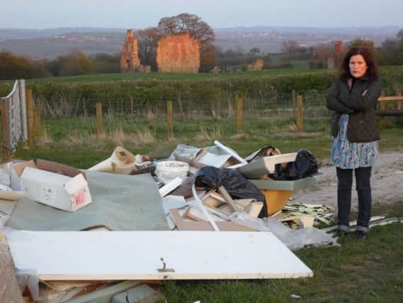 Fly-tipping at Codnor castle prompts resident Cheryl Parkin to speak out