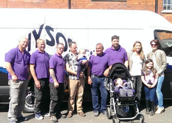 The Smith family with the DIY SOS team