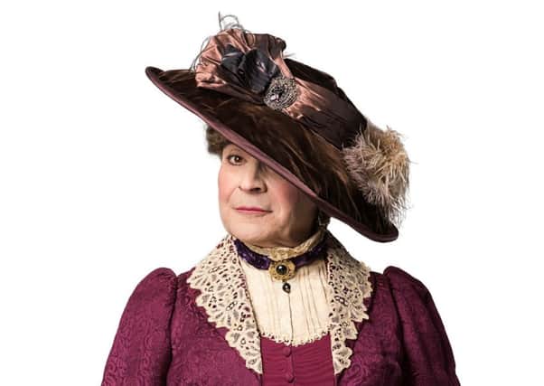 David Suchet as Lady Bracknell in The Importance Of Being Earnest at Nottingham's Royal Concert Hall May 2015.
Photo by Pamela Raith.