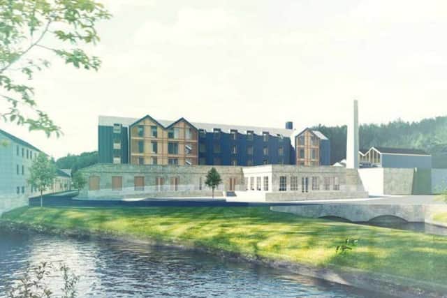 The historic facade of the mill visible from passing Buxton Road will be retained.