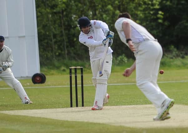 Action from Marehay against Matlock (batting) on Saturday as the home side won by seven wickets.