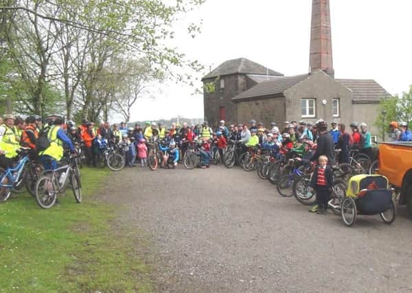 Police support community bike ride in Middleton.