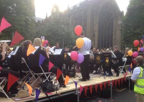 Tideswell Band has suffered the loss of instruments in a fire at their bandroom. Here the band is pictured at Tideswell Wakes earlier this week.