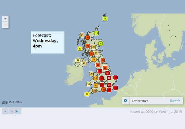 Today is set to be the hottest day of the year so far.
