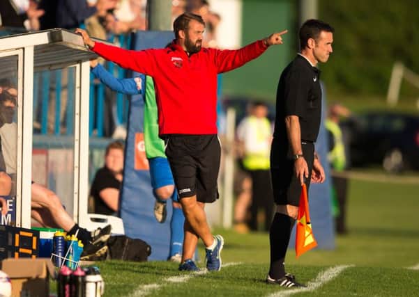 Matlock vs Chesterfield - Matlock manager Mark Hume - Photo By James Williamson
