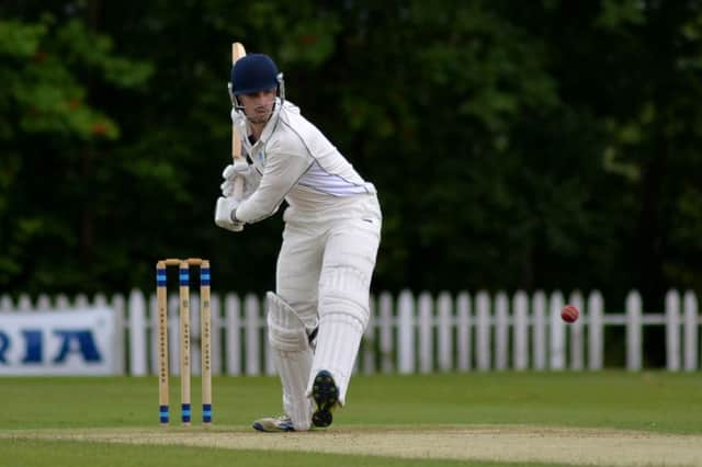 Denby v Chesterfield, pictured is Denby batsman Alex Eyre