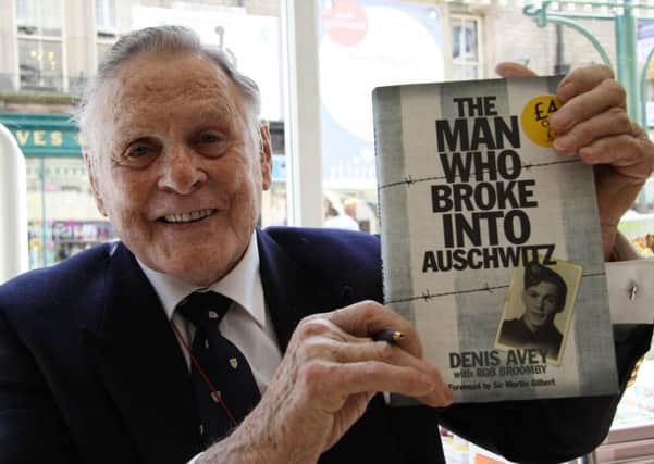 Decorated war veteran Denis Avey pictured at the signing for his book 'The Man Who Broke Into Auschwitz'  at WH Smiths in Buxton.