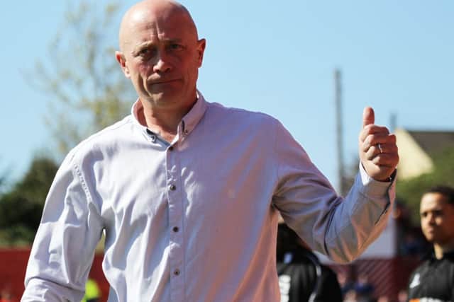 Alfreton manager Nicky Law.