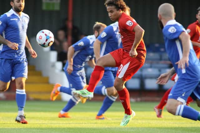 Alfreton Town v Lowestoft (blue), Jamie Jackson