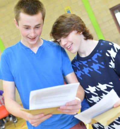 Adam Rogers and Patrick Daunt open their results.