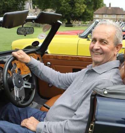 TR Register rally, Alan Hawley in his 1976 TR6 which he restored after bringing the car back from America