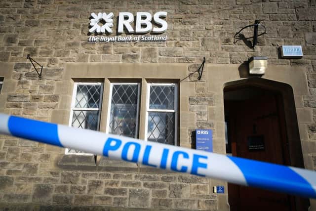 Hathersage RBS staff were left terrified by the raid.