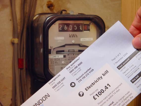 PA file photo dated 05/11/2004 of an electricity bill and an electricity meter. PRESS ASSOCIATION photo. Issue date: Tuesday April 17, 2007. Some 2.5 million households in England will end up in fuel poverty this year - double the amount of three years ago, a report out today by the Fuel Poverty Advisory Group says. A growing difference between prices paid by pre-payment customers compared to those on direct debit is a "particularly worrying" trend, its report says. See PA story CONSUMER Fuel. Photo credit should read: Martin Keene/PA Wire