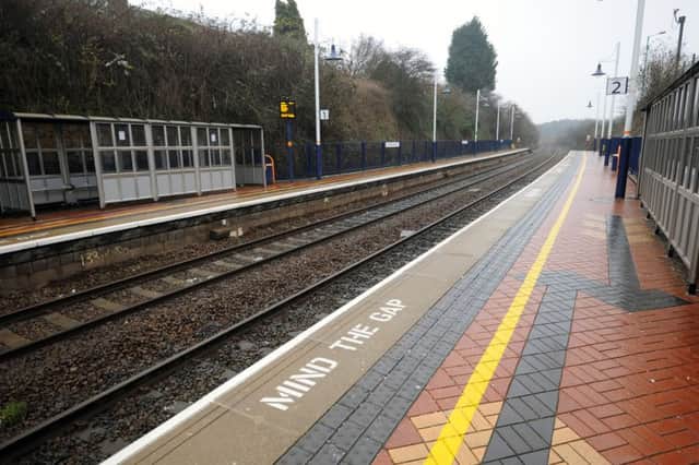 ON THE WRONG TRACK -- Kirkby train station, which still has no access for the disabled.
