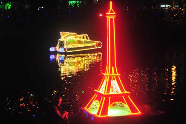 'The Eiffel Tower' at Matlock Bath Illuminations