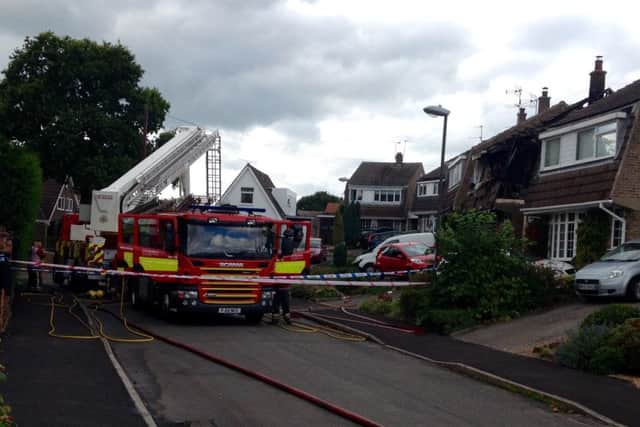 An explosion occurred  at a properrty in Riddings