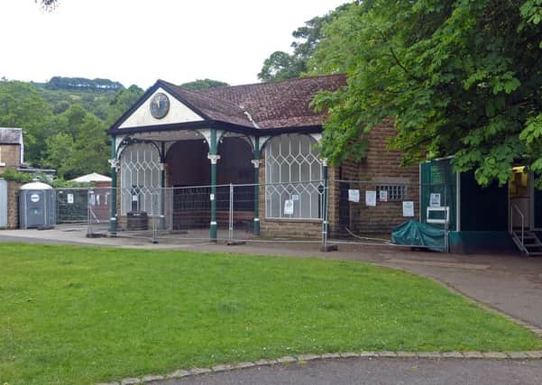 The public toilets in the Memorial Gardens in Matlock Bath.