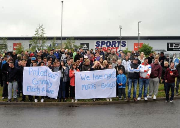 Shirebrook protest rally at Sports Direct.