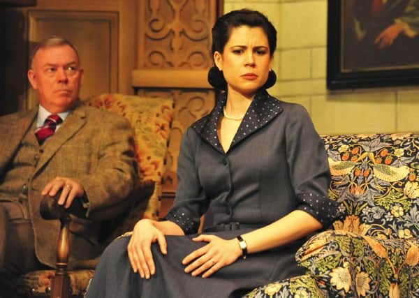 William Ilkley (Major Metcalf) and Esther McCauley (Mollie Ralston) in The Mousetrap