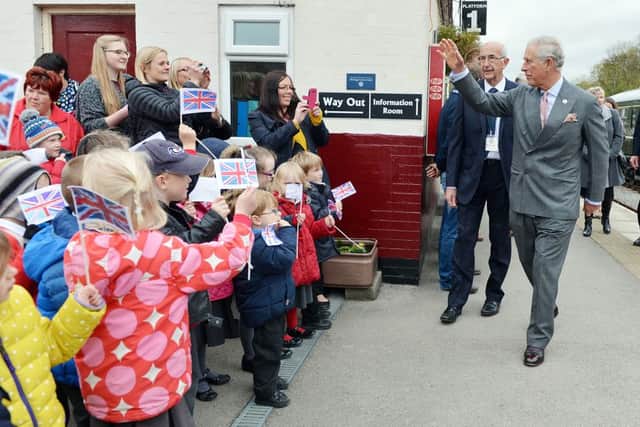 The Prince of Wales visits Wirksworth Station