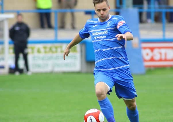 Matlock Town goalscorer Joel Purkiss
