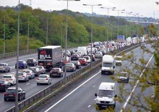 Congestion on the M1.