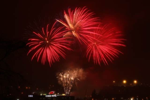 Darren Watkinson sent in this photo of the fireworks at Stand Road, Chesterfield.