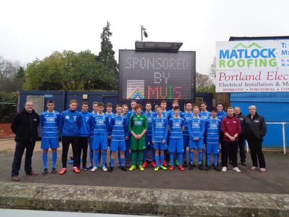 Tansley firm, temporary intelligent transport system solutions provider, Mobile Visual Information Systems (MVIS), has signed a new sponsorship deal with Matlock Town FCs Academy.