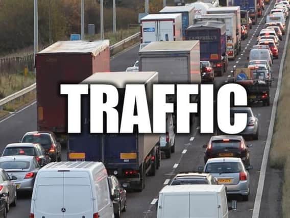 There are delays on the M1 this evening following a crash on the northbound carriageway