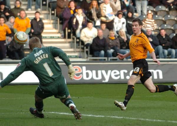 Hull City v Colchester United: Coca Cola Championship.

A first half chance for Hull as Ryan France's shot is blocked by Dean Gerken. picture mike cowling feb 16th 2008