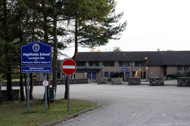 Ofsted Woes: Highfields School in Matlock, which has received an unsatisfactory OFSTED report.