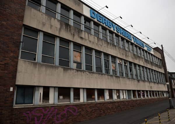 Former Derbyshire Times offices which are due to be demolished