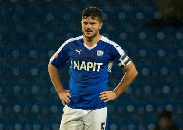 Chesterfield vs Swindon Town - Sam Morsy at full time - Pic By James Williamson