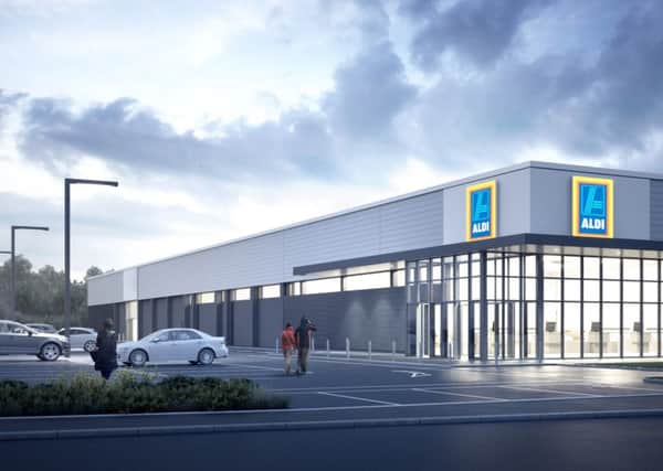 An artists impression of the new Aldi store in Belper