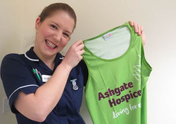 Jessica Lawless, an Ashgate Hospicecare specialist end of life care nurse based at Chesterfield Royal Hospital.