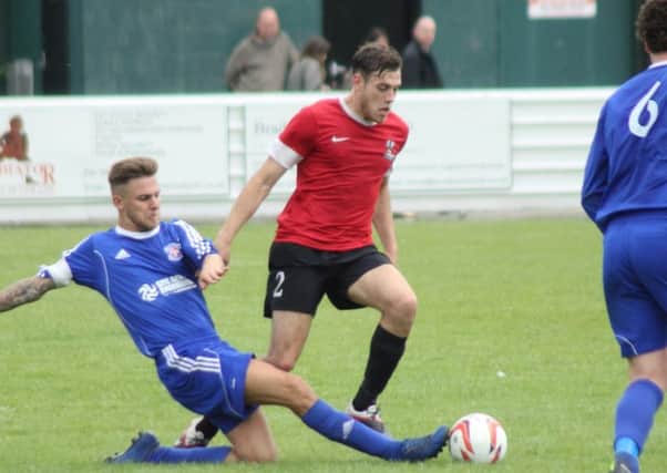 Ex Spireite Will Dennis, pictured playing for Shirebrook, has signed for Belper Town