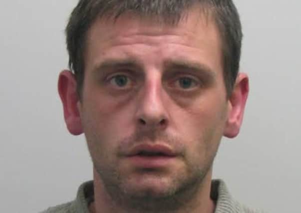 Pictured is Richard Cano, 35, of Parks Avenue, South Wingfield, who has been jailed for a burglary in Bolehill, Matlock.