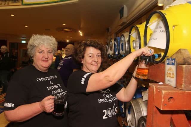 Chesterfield Beer Festival, Jane Lefley and Tracey Rodd
