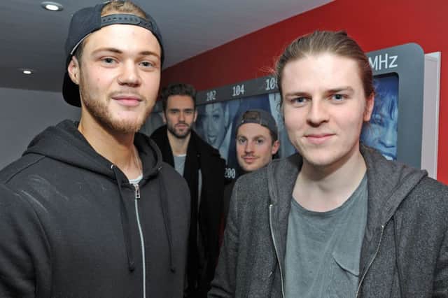 Lawson's , Joel Peat, right, from Mansfield, and Ryan Fetcher, left, from Chesterfield with other band members, Andrew Brown and Adam Pitt.