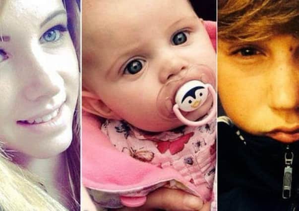 Amy Smith, Ruby-Grace Gaunt and Ed Green were all killed in the fire at North Street, Langley Mill last June.