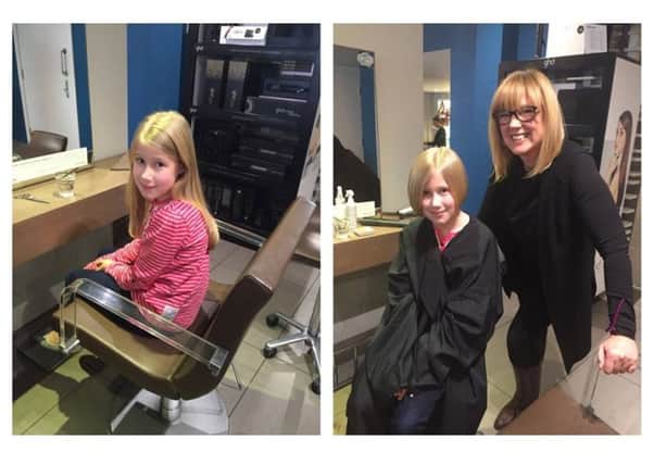 Lauren Ferguson from Dronfield had her hair cut for charity