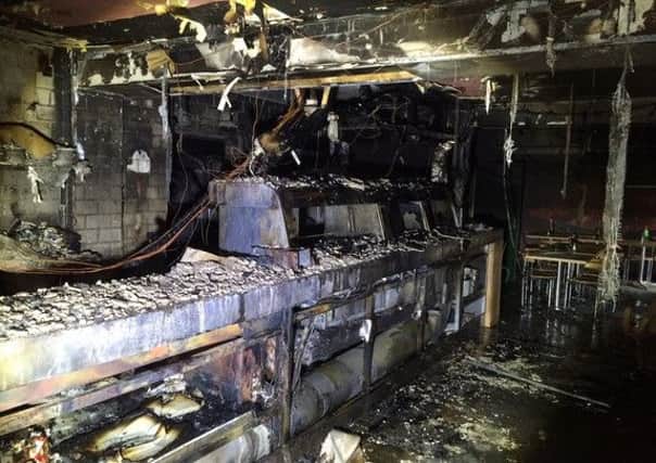 Proctor's Fish Bar in Bakewell was gutted by fire.
