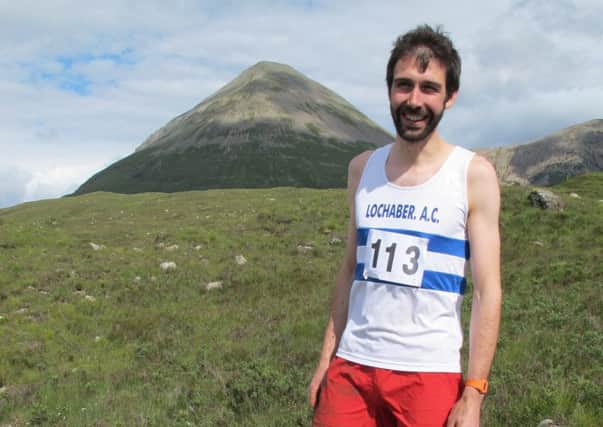 Finlay Wild after his Glamaig Hill Race