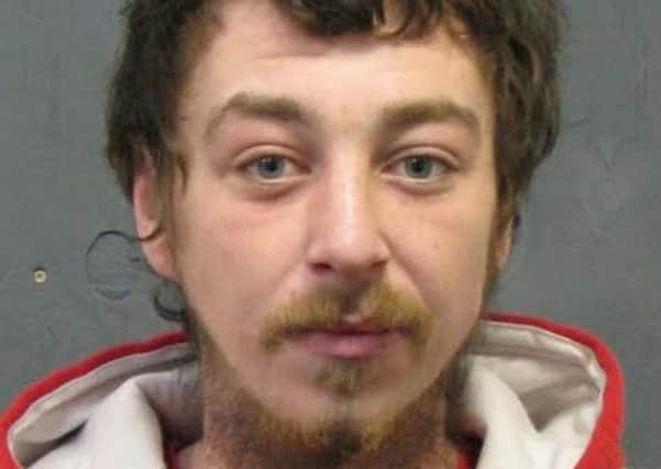 Pictured is Zaccary Sedgwick, 23, of Kingsley Avenue, Grangewood, Chesterfield, who has been jailed for 20 weeks after admitting threatening behaviour and breaching a conditional discharge and a suspended sentence order.