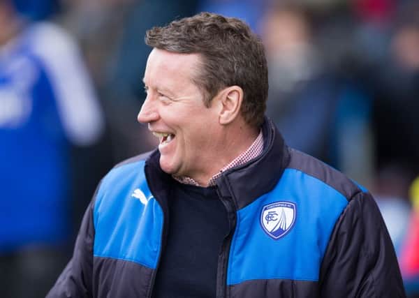 Chesterfield vs Walsall - Danny Wilson - Pic By James Williamson