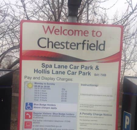Parking charge changes in Chesterfield come into force on April 1, 2016.