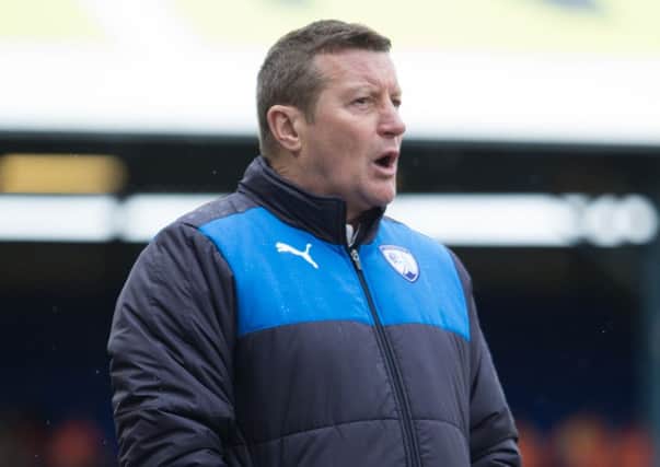 Oldham vs Chesterfield - Danny Wilson - Pic By James Williamson