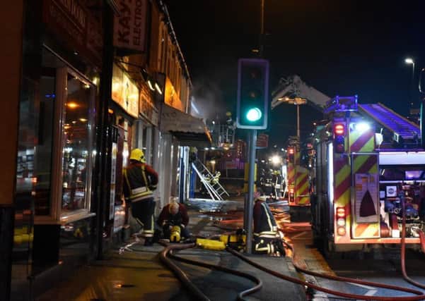 Fire at The Wash Inn on Sheffield Road, Chesterfield. Photo: Gareth Burroughs.