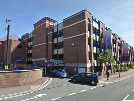 A man at risk of harming himself was talked down by police officers today at the car park on New Beetwell Street, Chesterfield at 3.20pm today, Thursday, March 31. (Image: Google).